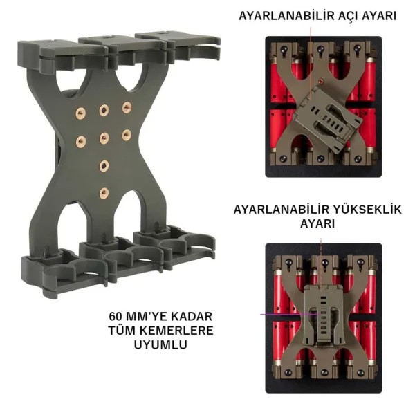 12’li hızlı dolum fişekliği, 4’lü ve 2’li doldurma teknikleriyle fişek doldurma hızınızı artırır.