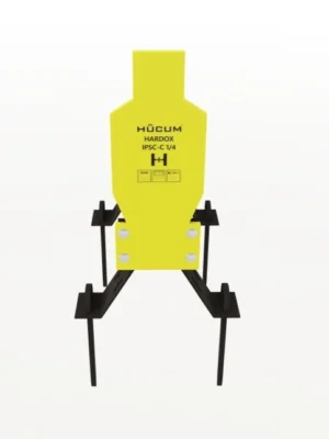 IPSC Popper Hedef, Hardox 500 çelik yapısı ile açık arazi atışları için üretilen, kurulu gelen ve katlanabilir yaylı sisteme sahip bir çelik hedeftir.